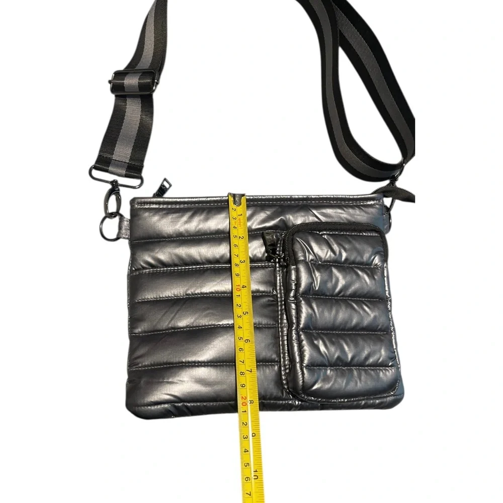 Think Royln Bum Bag 2.0 Crossbody & Shoulder Straps Pearl Steel W Clip Pouch